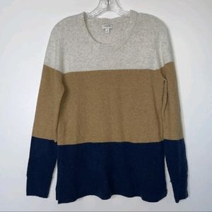 J Crew Color block sweater